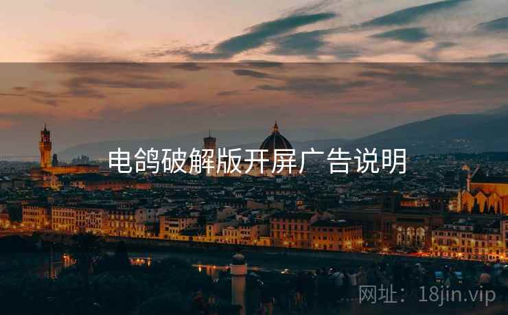 电鸽破解版开屏广告说明