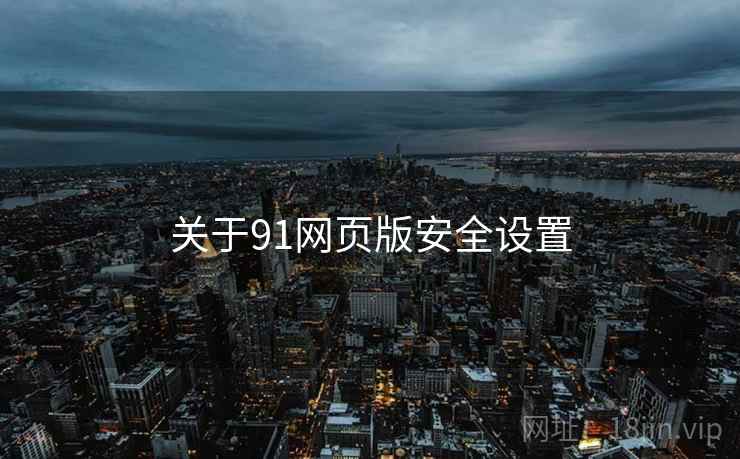 关于91网页版安全设置