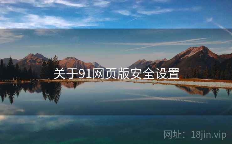 关于91网页版安全设置