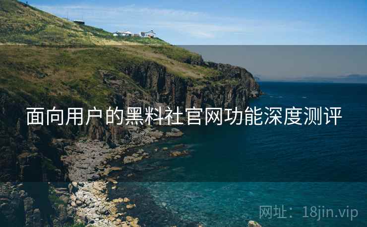 面向用户的黑料社官网功能深度测评