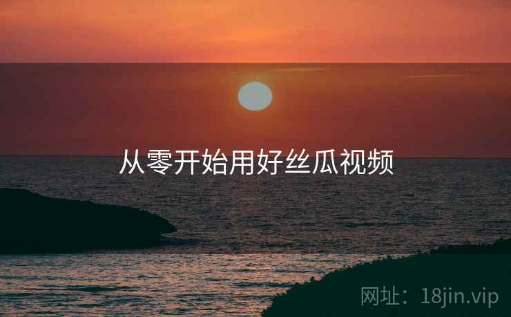 从零开始用好丝瓜视频