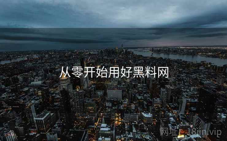 从零开始用好黑料网