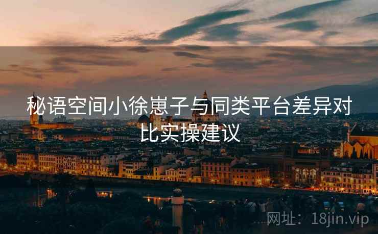 秘语空间小徐崽子与同类平台差异对比实操建议