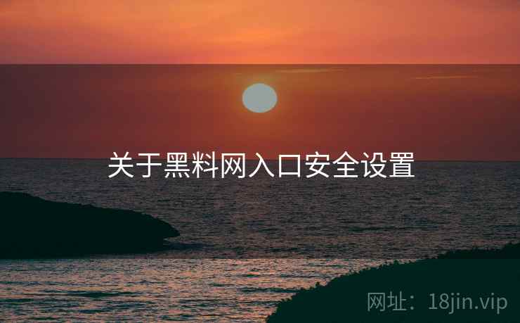 关于黑料网入口安全设置