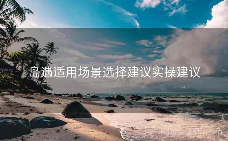 岛遇适用场景选择建议实操建议