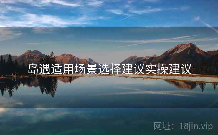 岛遇适用场景选择建议实操建议