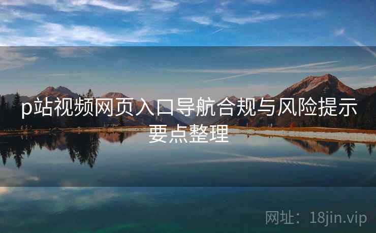 p站视频网页入口导航合规与风险提示要点整理