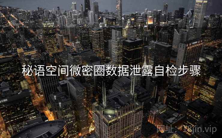 秘语空间微密圈数据泄露自检步骤
