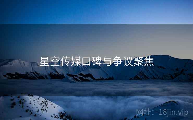 星空传媒口碑与争议聚焦