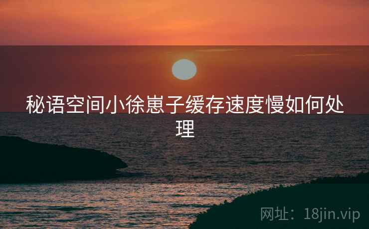 秘语空间小徐崽子缓存速度慢如何处理